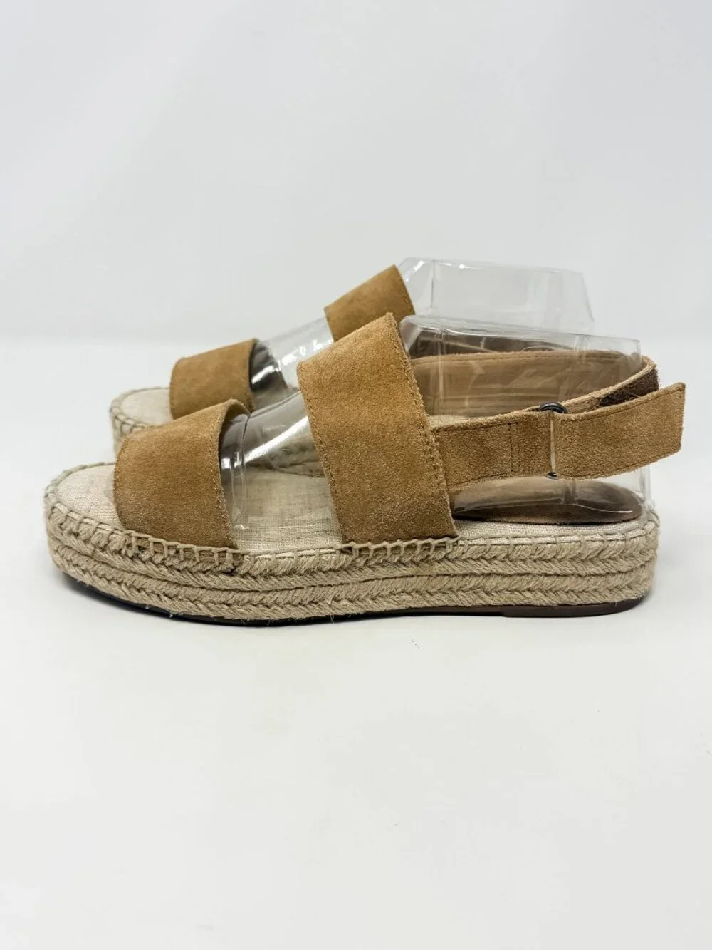 Splendid Aubrey Suede Espadrille Sandals Women's 7 Tan Slingback 1.5